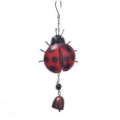 Bišu mārīte dizaina vēja zvans sienas logam durvīm vēja zvana piekārtiem rotājumiem Vintage mājas dārza Kampanulas dekorēšanas amatniecība