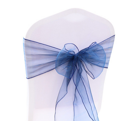 Kėdės mazgas Uždangalas lankelis 1vnt organza vestuvių dekoras Kėdės juostos Kėdės diržai Vestuvėms Vakarėlis Viešbučių banketų dekoras