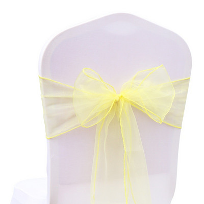 Kėdės mazgas Uždangalas lankelis 1vnt organza vestuvių dekoras Kėdės juostos Kėdės diržai Vestuvėms Vakarėlis Viešbučių banketų dekoras
