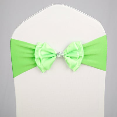23 szín Szatén szék Szárny Spandex csokornyakkendő használatra kész bankett Születésnapi Party Esküvői Dekoráció Pezsgő