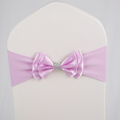 23 szín Szatén szék Szárny Spandex csokornyakkendő használatra kész bankett Születésnapi Party Esküvői Dekoráció Pezsgő