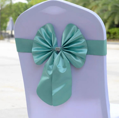 Nova elastična leptir mašna u 18 boja, gotova traka za stolice za svadbu, hotelski banket, dekoracija događaja na veliko