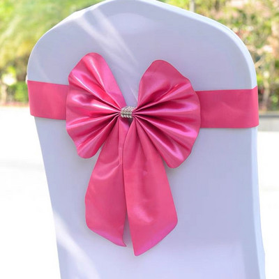 Nova elastična leptir mašna u 18 boja, gotova traka za stolice za svadbu, hotelski banket, dekoracija događaja na veliko