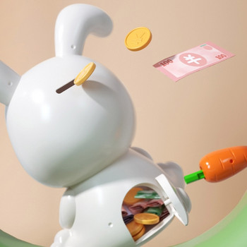 Χαριτωμένο Rabbit Piggy Bank Κουτιά οργάνωσης εξοικονόμησης χρημάτων πολλαπλών χρήσεων για δώρο φεστιβάλ για κορίτσι αγόρι