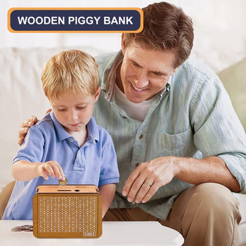 Retro Piggy Bank Money Goal with Counter Εξοικονομήστε χρήματα Money Box Crafts Ornament Home