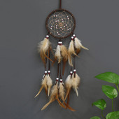Indijas stila sapņu tīkls mājas sienas rotājumi dzimšanas dienas dāvanai, sienas piekaramie sapņu ķērāji, amatniecības dāvanu mājas dekori, kulonu rotājumi