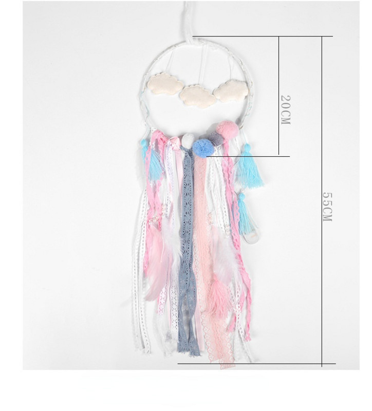 Clouds Lace Dream Catcher Κρεμαστό αέρα εσωτερικού χώρου Wedding Shooting Props Χειροποίητη διακόσμηση σπιτιού Dreamcatcher