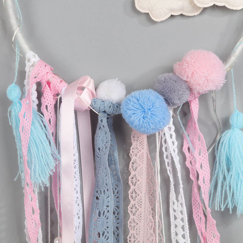 Clouds Lace Dream Catcher Κρεμαστό αέρα εσωτερικού χώρου Wedding Shooting Props Χειροποίητη διακόσμηση σπιτιού Dreamcatcher
