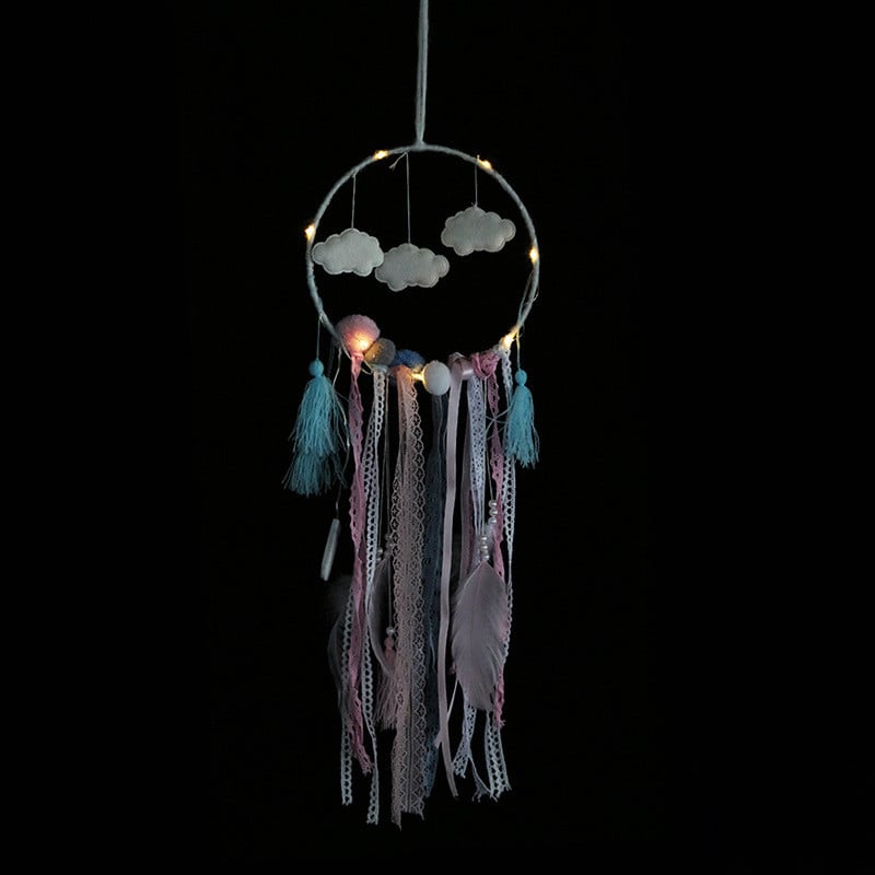Clouds Lace Dream Catcher Κρεμαστό αέρα εσωτερικού χώρου Wedding Shooting Props Χειροποίητη διακόσμηση σπιτιού Dreamcatcher