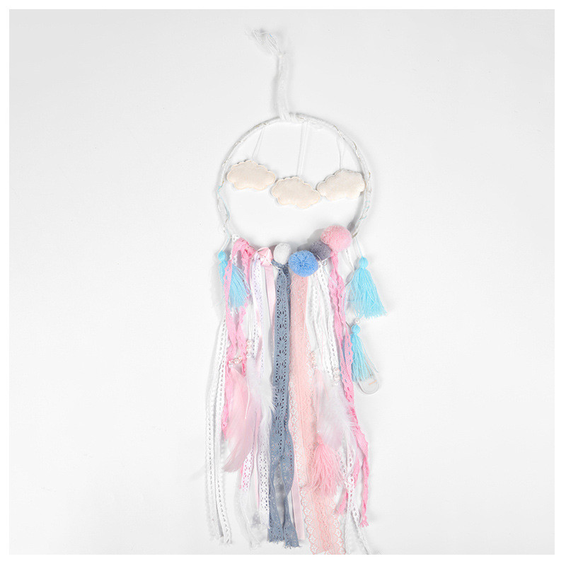 Clouds Lace Dream Catcher Κρεμαστό αέρα εσωτερικού χώρου Wedding Shooting Props Χειροποίητη διακόσμηση σπιτιού Dreamcatcher