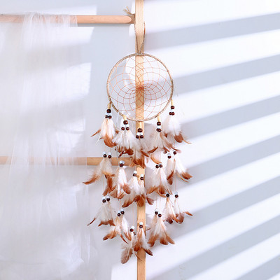 Πολύχρωμο Feather Dream Catcher Απλό ρετρό Dream Catcher Κρεμαστό Διακόσμηση κρεβατοκάμαρας Κρεμαστό Δώρο διακόσμηση τοίχου σπιτιού