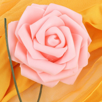 13 цвята спандекс пояс с розово изкуствено цвете и органза пояс за стол Сватбено парти Вечеря Банкет Стол за пояс Папийонка