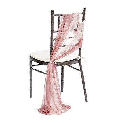 1/2 db fonalból készült székszárnyak esküvői tüll tekercs rusztikus esküvői organza áttetsző szövet születésnapi partihoz, deco esküvői székszárnyak új