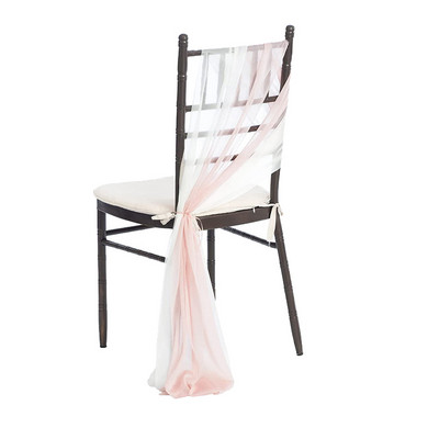 1/2 db fonalból készült székszárnyak esküvői tüll tekercs rusztikus esküvői organza áttetsző szövet születésnapi partihoz, deco esküvői székszárnyak új