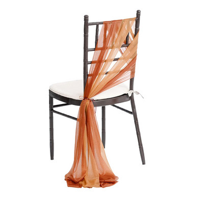 1/2 db fonalból készült székszárnyak esküvői tüll tekercs rusztikus esküvői organza áttetsző szövet születésnapi partihoz, deco esküvői székszárnyak új