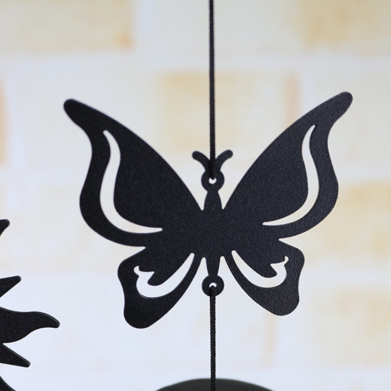 Roku darbs vairāku cauruļu mūzikas vēja zvani metāla amatniecība radoša dāvana mājas dekorēšanai kulons