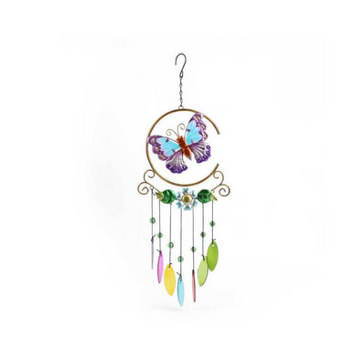 Logs Balkons Kolibri Tauriņš Spāre Vēja Zvani Kulons Pagalms Mājas Sienas Piekaramie Zvani Ornaments Mājas Logu Durvju Dekors