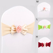 17 boja Velika mašna Traka za stolicu Elegantni vjenčani banketi Hotelski restoran Zabava Večera Sastanak Proslave Svečana dekoracija