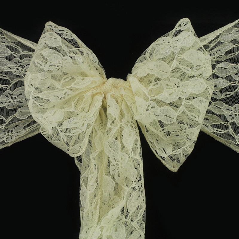 Čipkasti pojas za stolicu Leptir navlaka Vjenčana dekoracija Stol Staza Bračni banket Kućni tekstil Potrepštine za zabave 18x275CM
