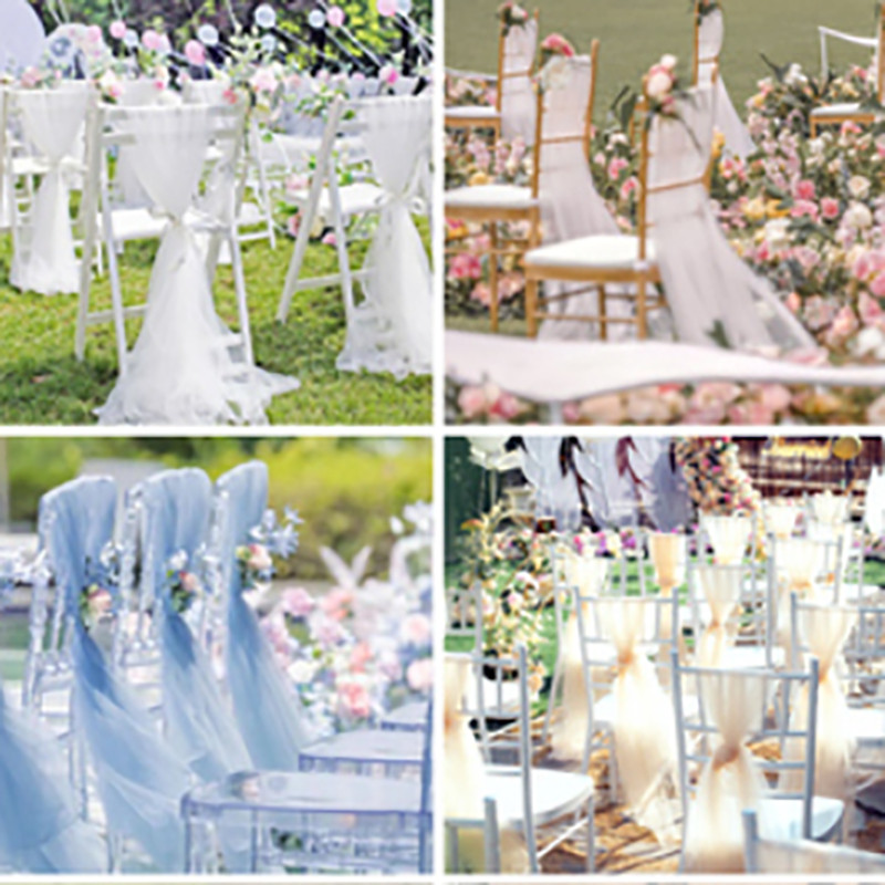 10 komada pojaseva za stolice od meke pređe Mašne za stolice Vjenčani ukrasi za navlake za stolice Dekoracije za bankete i događaje 80 cm x 275 cm Traka za stolice