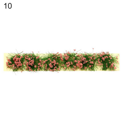 Daugiaspalvis imitacinis žolės lizdo modelis, smėlio scena „pasidaryk pats“ medžiaga Realistiška žolės kuokštas Miniatiūriniai žolės krūmai Augalų grupių peizažas