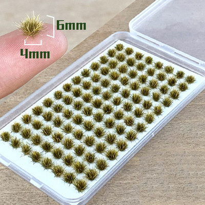 Daugiaspalvis imitacinis žolės lizdo modelis, smėlio scena „pasidaryk pats“ medžiaga Realistiška žolės kuokštas Miniatiūriniai žolės krūmai Augalų grupių peizažas