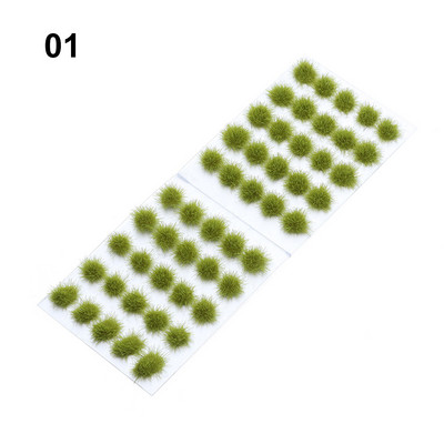 Daugiaspalvis imitacinis žolės lizdo modelis, smėlio scena „pasidaryk pats“ medžiaga Realistiška žolės kuokštas Miniatiūriniai žolės krūmai Augalų grupių peizažas