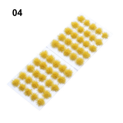 Daugiaspalvis imitacinis žolės lizdo modelis, smėlio scena „pasidaryk pats“ medžiaga Realistiška žolės kuokštas Miniatiūriniai žolės krūmai Augalų grupių peizažas