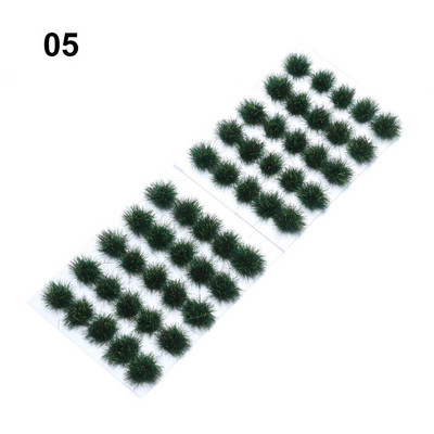 Daugiaspalvis imitacinis žolės lizdo modelis, smėlio scena „pasidaryk pats“ medžiaga Realistiška žolės kuokštas Miniatiūriniai žolės krūmai Augalų grupių peizažas