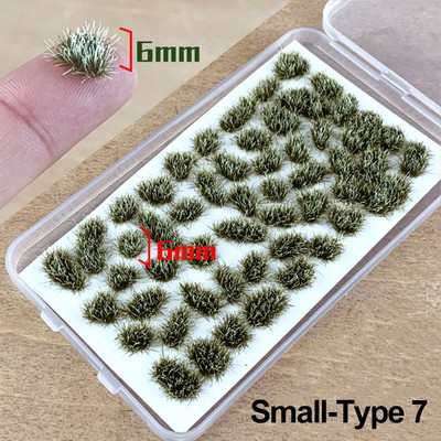 Daugiaspalvis imitacinis žolės lizdo modelis, smėlio scena „pasidaryk pats“ medžiaga Realistiška žolės kuokštas Miniatiūriniai žolės krūmai Augalų grupių peizažas