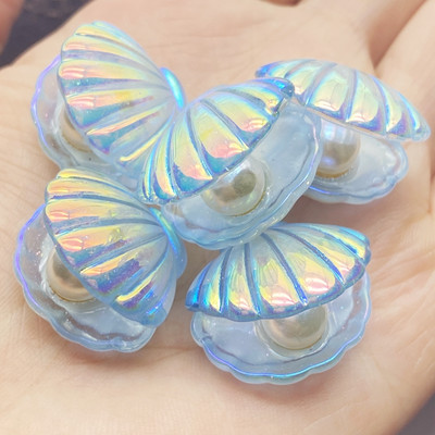 10 vnt. Kawaii mielos spalvos padengtos perlų kriauklės plokščios nugaros dervos kabošonai, iškarpų knygelės, „pasidaryk pats“ papuošalai amatų dekoravimo priedai E74