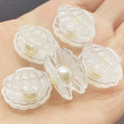 10 vnt. Kawaii mielos spalvos padengtos perlų kriauklės plokščios nugaros dervos kabošonai, iškarpų knygelės, „pasidaryk pats“ papuošalai amatų dekoravimo priedai E74