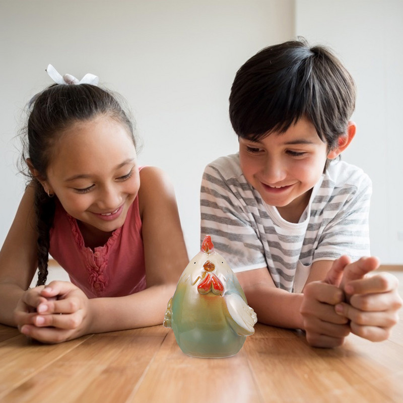 Naudas banka cūciņa bērniem kaste taupīšanas katls figūriņas burciņa vistas statuja putns cālis Mājas dekors dekoratīvs multfilmas maiņas keramikas bankas