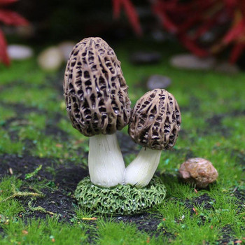 1/3PCS Creative Garden Decor Artificial Gift Simulation Mushroom Statue Resin Διακόσμηση σπιτιού