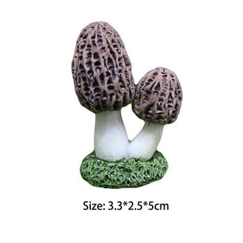 1/3PCS Creative Garden Decor Artificial Gift Simulation Mushroom Statue Resin Διακόσμηση σπιτιού