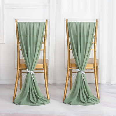 2 db/tétel 70x300cm sifon székszárnyak masni esküvői dekorációhoz székhuzatok szalagok szék szárny masni bankett
