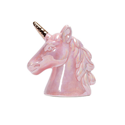 Creative Unicorn Ceramics Κουμπαράς Desktop Χαριτωμένο ντεκόρ Κέρμα Βάζο αποθήκευσης χρημάτων Παιδιά που εξοικονομούν χρήματα μπορούν Παιδιά δώρο γενεθλίων