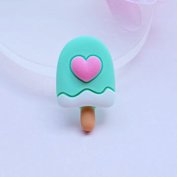 10 τμχ Νέο χαριτωμένο κέικ Kawaii/Popsicle/Γλειφιτζούρι Επίπεδη πλάτη Ακρυλικά Cabochons Scrapbooking Αξεσουάρ διακόσμησης κοσμημάτων χειροτεχνίας DIY