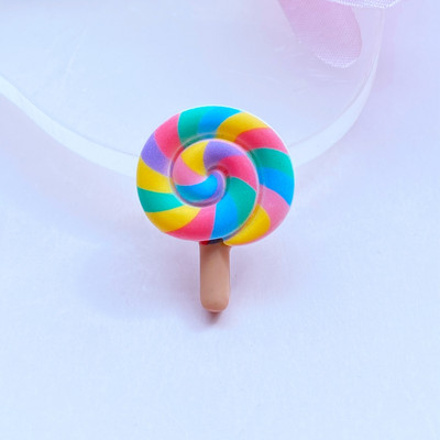 10 db új Kawaii aranyos torta/popsi/nyalóka lapos hátú akril kabochonok scrapbooking barkácsolás ékszerek kézműves dekorációs kiegészítők