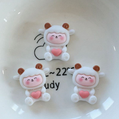 10 gab. Jaunas, jaukās, mini multfilmas, dzīvnieku sērija, plakana aizmugure, sveķu kabošoni