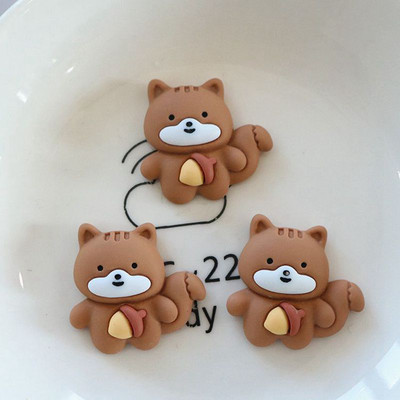 10 gab. Jaunas, jaukās, mini multfilmas, dzīvnieku sērija, plakana aizmugure, sveķu kabošoni