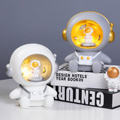 1vnt Astronautas Piggy Bank Pinigų dėžutės su lempa Berniuko Mergaitės Vaiko gimtadienio Mergaičių stalo puošmena Monetų bankas suaugusiems