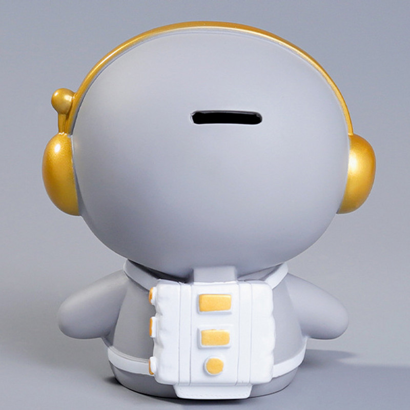 1vnt Astronautas Piggy Bank Pinigų dėžutės su lempa Berniuko Mergaitės Vaiko gimtadienio Mergaičių stalo puošmena Monetų bankas suaugusiems