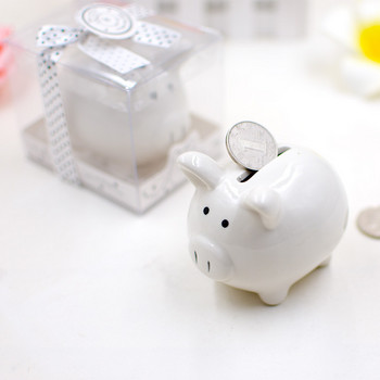 Χαριτωμένα κεραμικά Pig Piggy Bank Cartoon Pig Coins Αποθήκευση Χρημάτων Κουτί εξοικονόμησης χρημάτων Στολίδι επιτραπέζιου σπιτιού για παιδιά Πρακτικό δώρο γενεθλίων