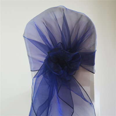 65*275cm Organza Scaune Cercete Scaun de nuntă Bandă Capotă Arc Capă pentru Nunta Chiar și Petrecere Banchet Scaune Acasă Decorare Nod