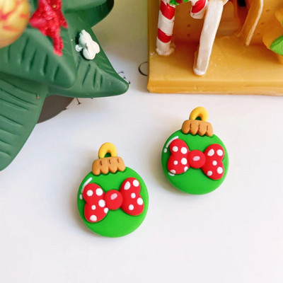 10 gab. Jauns, gudrs, mini Ziemassvētku sērijas plakanu muguru sveķu kabošoni.