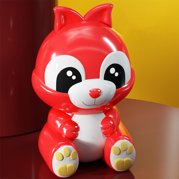 Cute Rabbit Piggy Bank for Kids Cartoon Πλαστικό κουτί εξοικονόμησης χρημάτων Αποθήκευση δώρο γενεθλίων για παιδιά Στολίδι επιφάνειας εργασίας