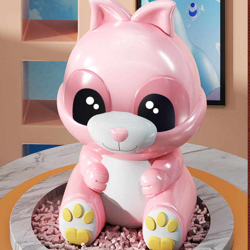 Jauka trušu cūciņa banka bērniem multfilma plastmasas naudas taupīšanas kastīte monētu uzglabāšana bērniem dzimšanas dienas dāvana mājas dekoram darbvirsmas rotājums