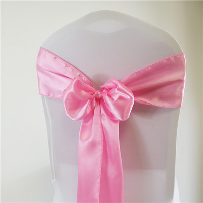 15*275cm Satino varčios peteliškės kėdžių juosta vestuvių vakarėliui Viešbučio namams banketų kėdės dekoravimo reikmenys renginiams Raudona/Karališka mėlyna