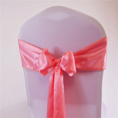 15*275cm Satino varčios peteliškės kėdžių juosta vestuvių vakarėliui Viešbučio namams banketų kėdės dekoravimo reikmenys renginiams Raudona/Karališka mėlyna